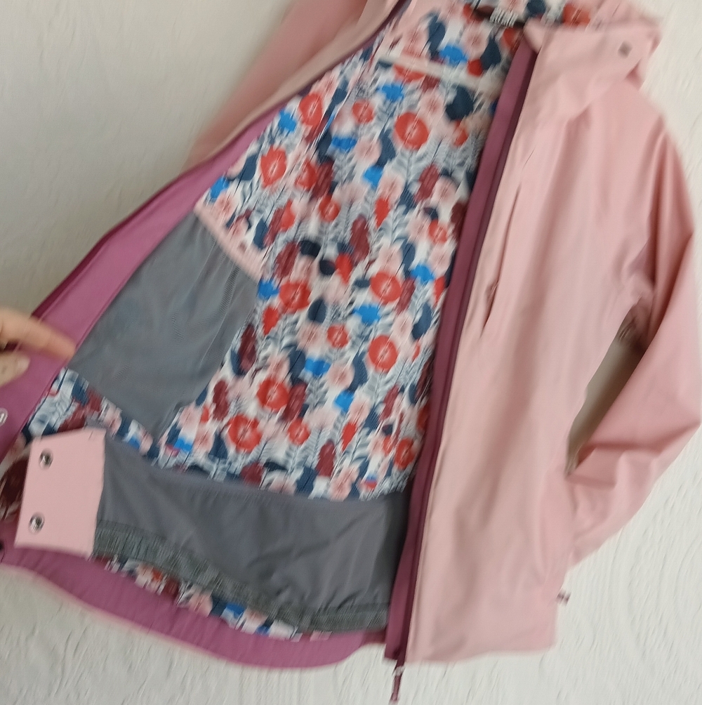 Strafe Pink Ski Jacket Floral Liner Winter Insulated Waterproof Cheap Designer - Picture 10 of 12